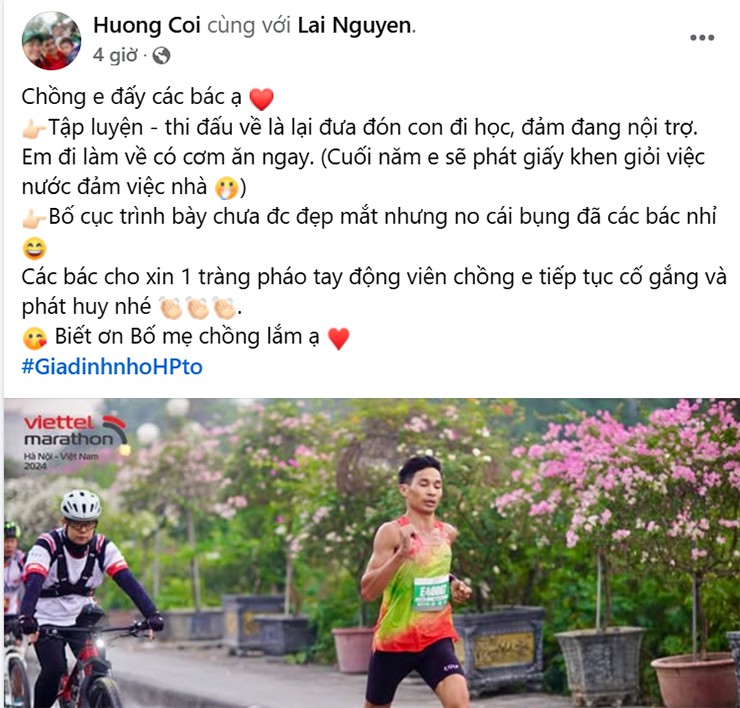 "Người không phổi" Nguyễn Văn Lai chạy xé gió phá kỷ lục cá nhân, được vợ phát giấy khen - 1