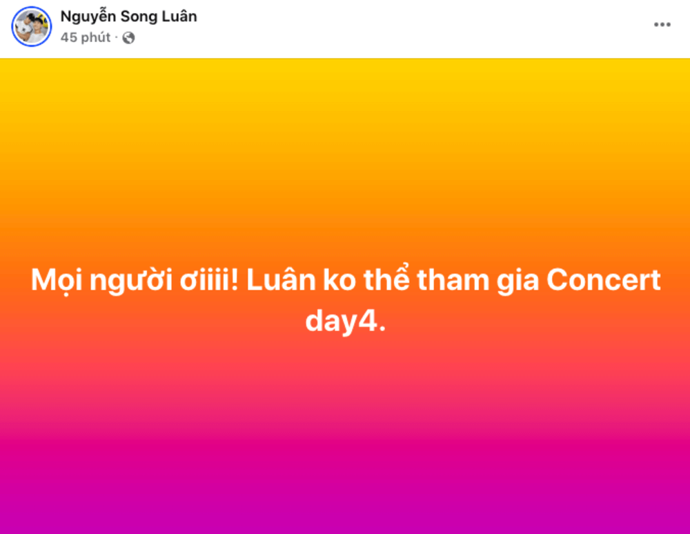 Song Luân gây náo loạn khi thông báo vắng mặt tại concert Anh Trai Say Hi - 2