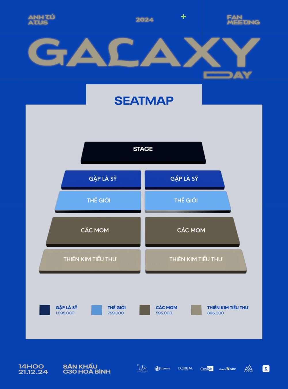 Chính thức: Anh Tú công bố seatmap & benefit - Fan Meeting GALAXY DAY, ngày mở bán sắp lộ diện - 2