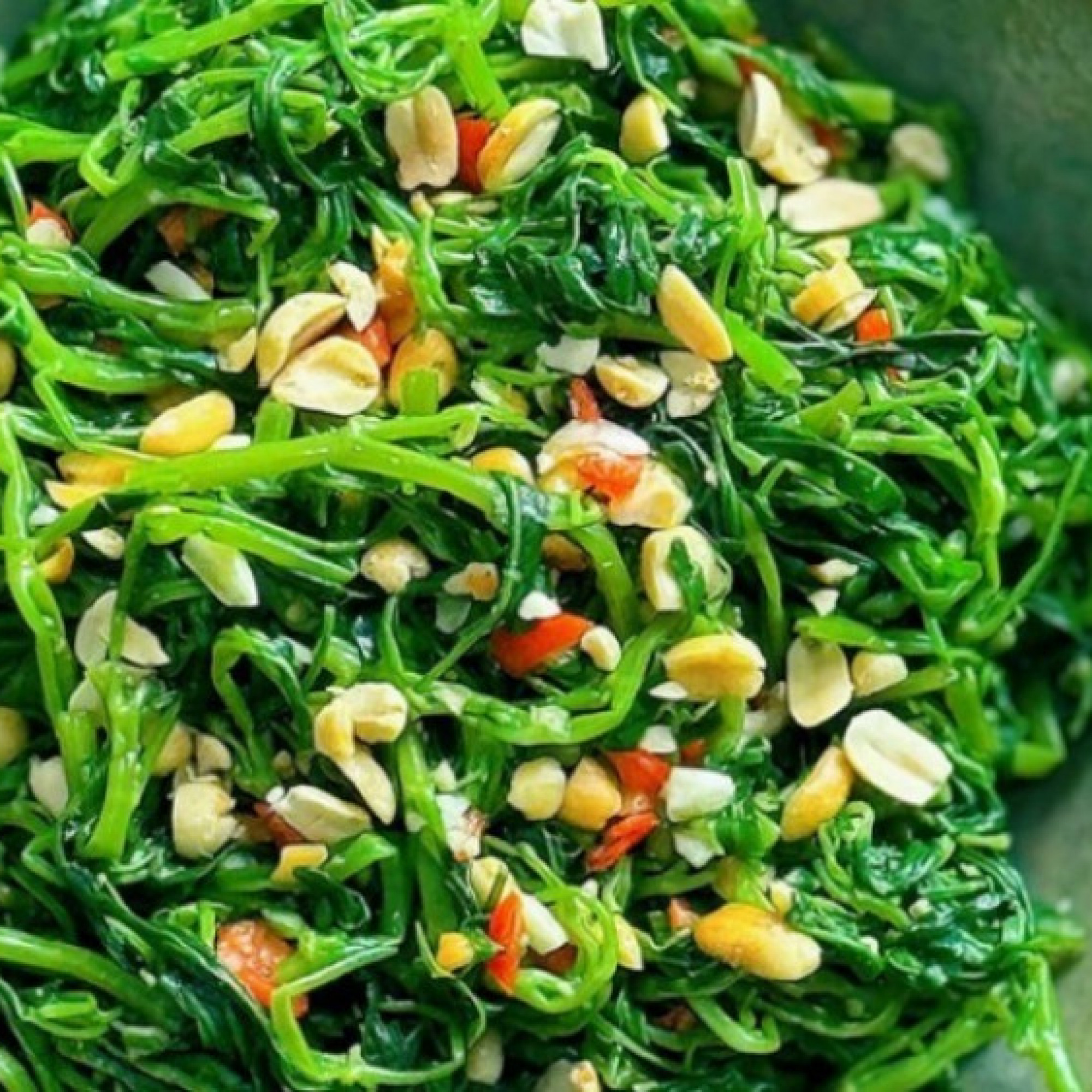 Cách làm nộm rau muống, càng ăn càng 