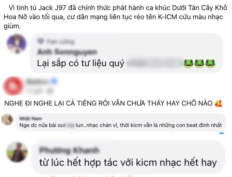 Cư dân mạng nói gì về 'Dưới tán cây khô hoa nở' của Jack - J97? - 3