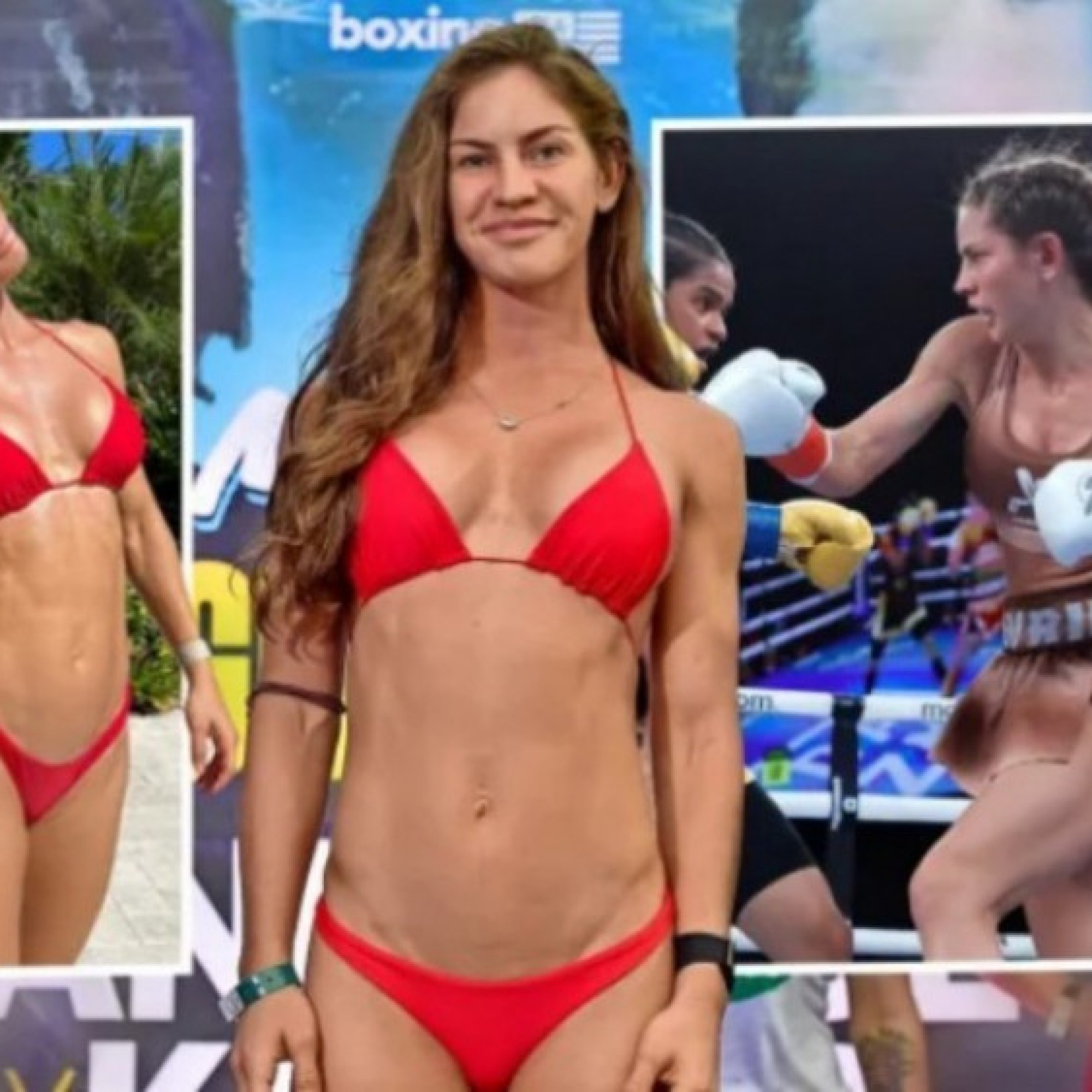 Thể thao - Cựu Hoa hậu áo tắm chuyển nghề chơi Boxing và lộ chuyện &quot;đỏ mặt&quot;