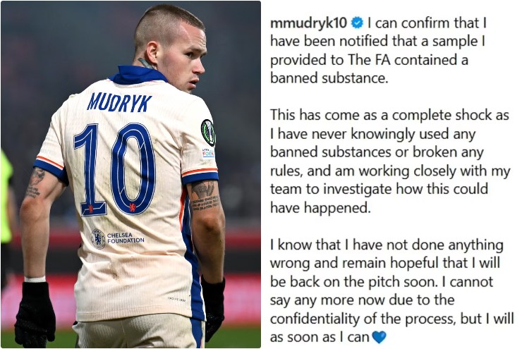 Mudryk (Chelsea) dính doping như Sharapova, thuê luật sư từng giúp Pogba giảm án - 1