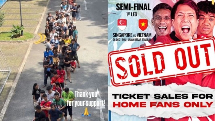Singapore bất ngờ đổi sân trước bán kết AFF Cup, CĐV Việt Nam vất vả săn vé - 1