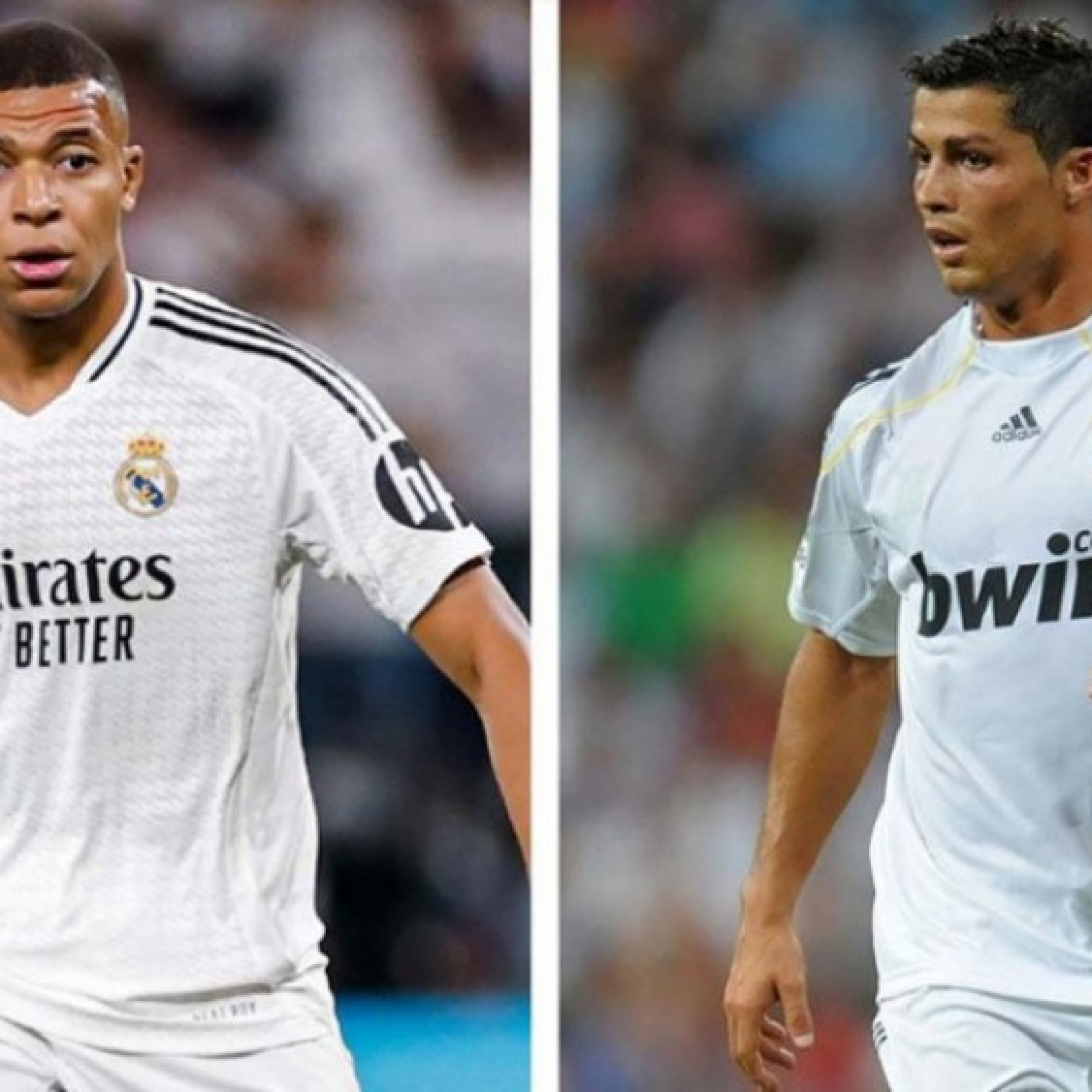  - Mbappe ghi bàn vượt Ronaldo mùa đầu ở Real Madrid, vẫn thua xa CR7 ở mặt này