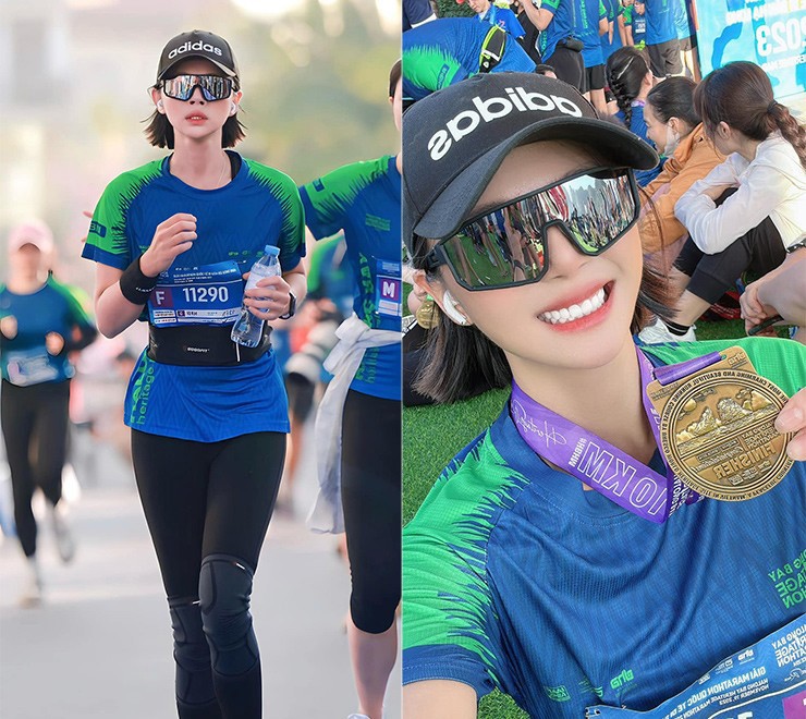 Ngọc Trinh, hoa hậu H&#39;Hen Nie cùng dàn người đẹp làm xôn xao marathon năm 2024 - 10