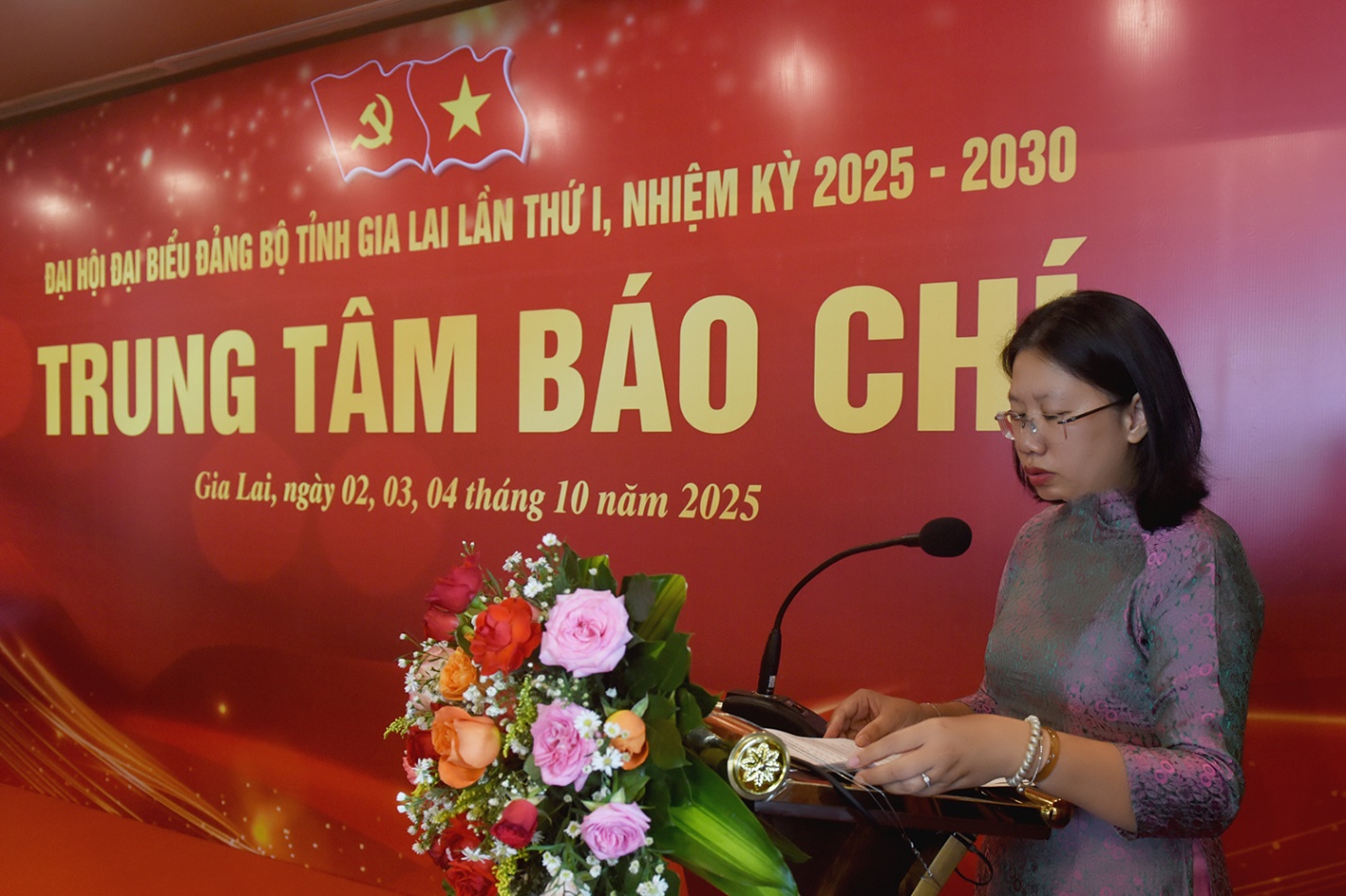 Khai trương Trung tâm báo chí phục vụ Đại hội Đại biểu Đảng bộ tỉnh Gia Lai lần thứ I - 3