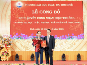  - PGS.TS Đoàn Đức Lương tiếp tục giữ chức vụ Hiệu trưởng trường Đại học Luật, Đại học Huế