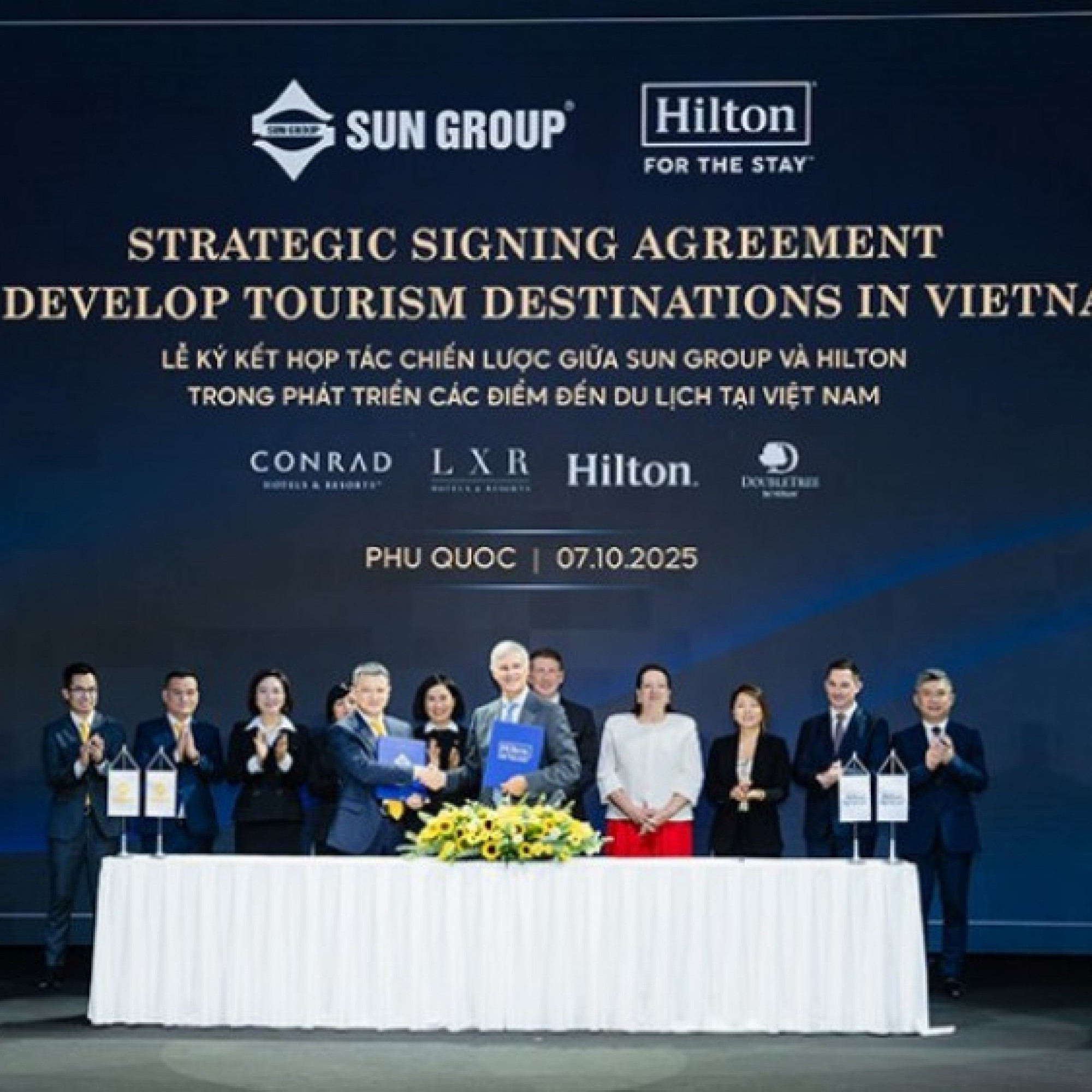  - Lãnh đạo cao cấp nhất Tập đoàn Hilton tới Việt Nam, ký kết hợp tác chiến lược với Tập đoàn Sun Group
