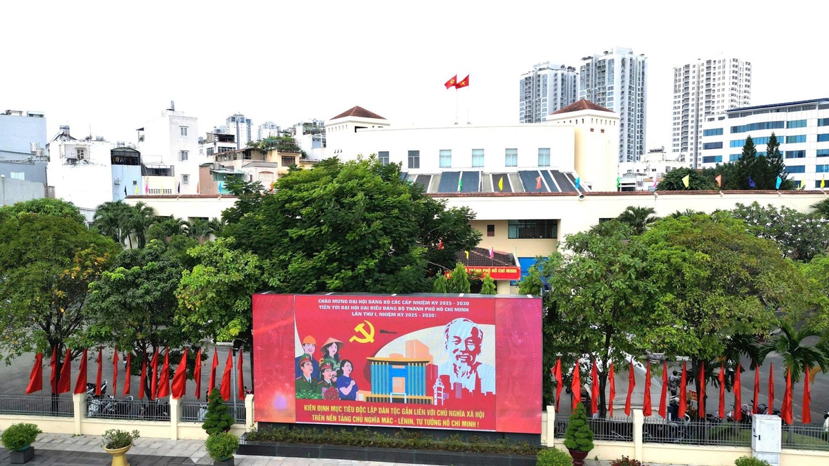 tp.hcm bung sang trong sac do, rop troi co hoa chao mung dai hoi dai bieu dang bo - 1