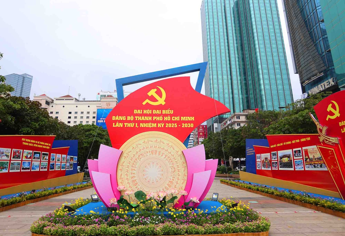 tp.hcm bung sang trong sac do, rop troi co hoa chao mung dai hoi dai bieu dang bo - 8