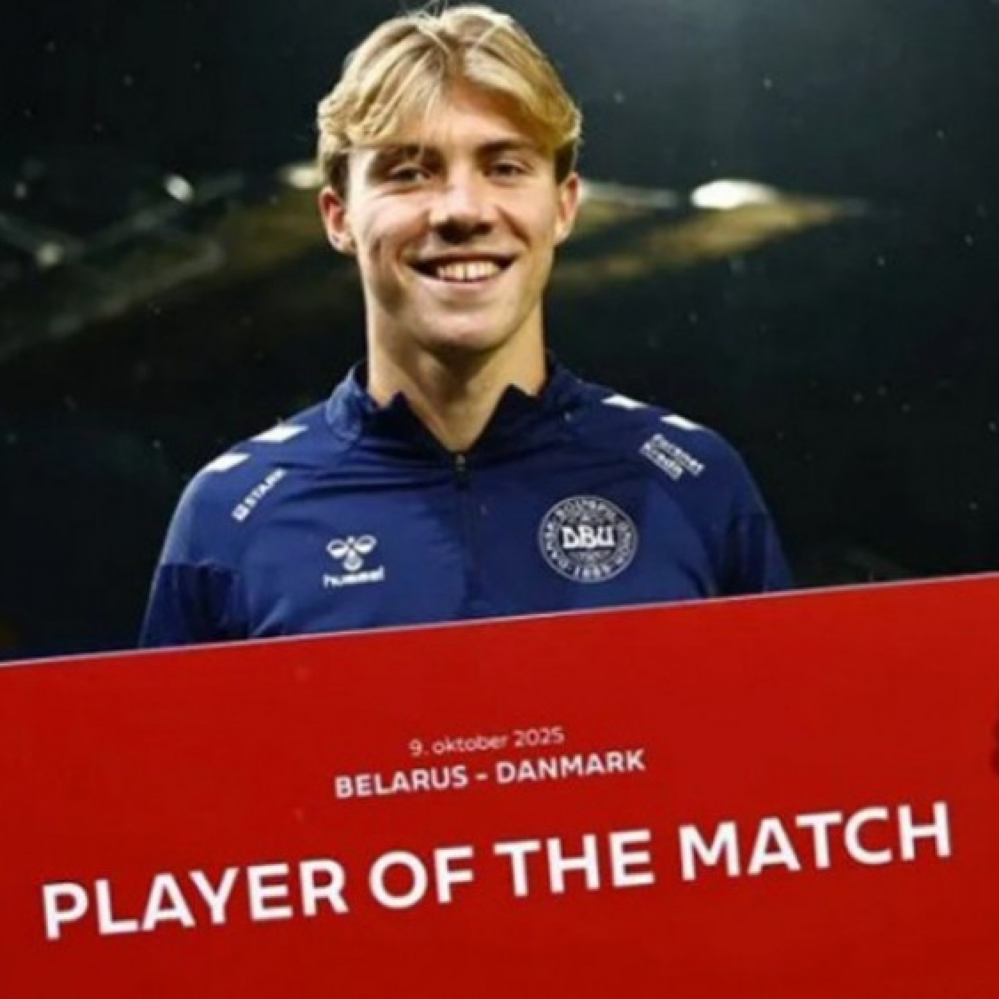  - Hojlund ghi bàn như máy: 7 bàn & 1 kiến tạo, được UEFA vinh danh