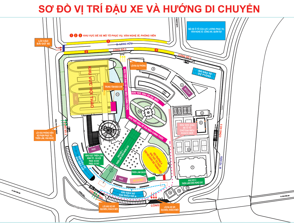 TP.HCM công bố sơ đồ phân luồng giao thông phục vụ Đại hội Đảng bộ lần thứ I - 3