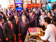 Tổng Bí thư Tô Lâm tham quan không gian triển lãm “TP.HCM - Kỷ nguyên vươn mình”