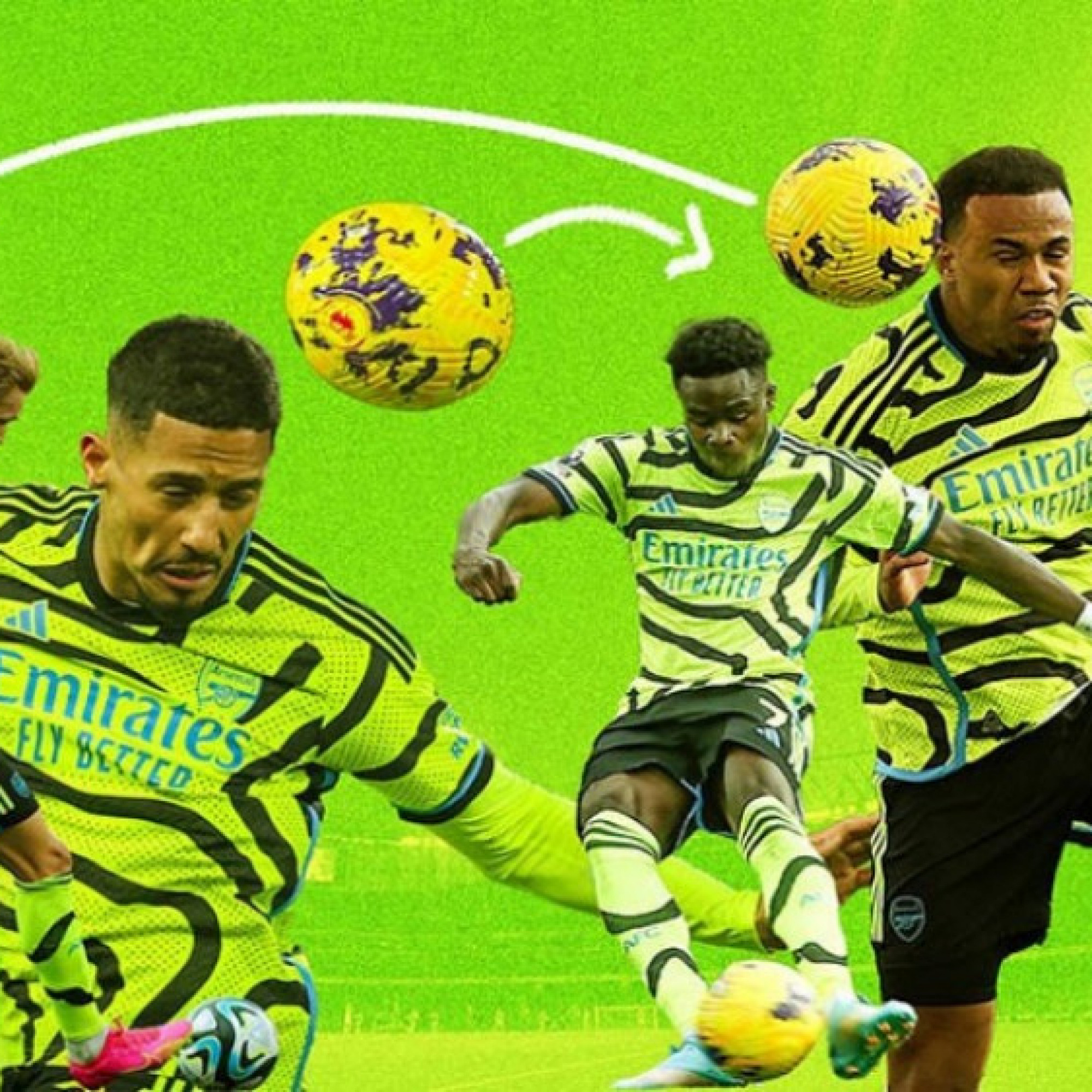 - Những quả phạt cố định “nuốt chửng” Ngoại hạng Anh và giúp Arsenal bay cao