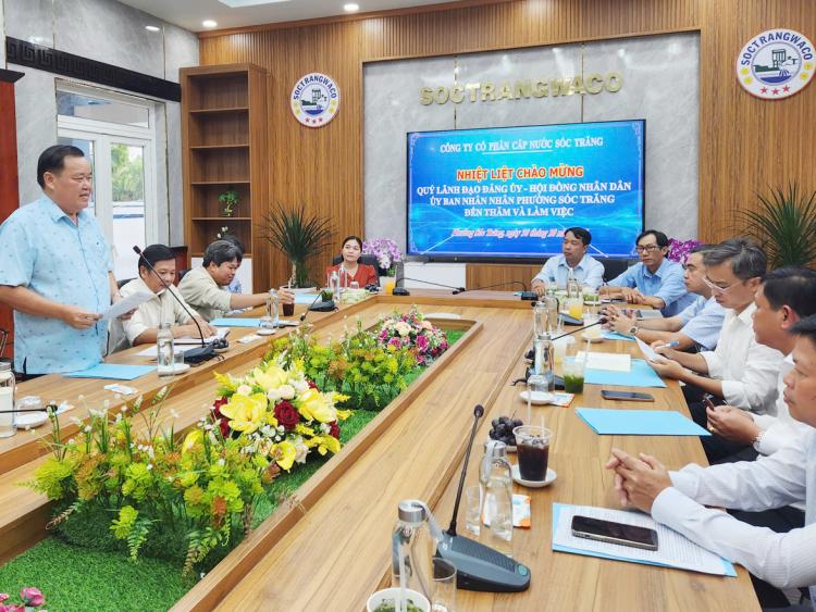 Lãnh đạo phường Sóc Trăng đồng hành, chia sẻ khó khăn với SocTrangWaco