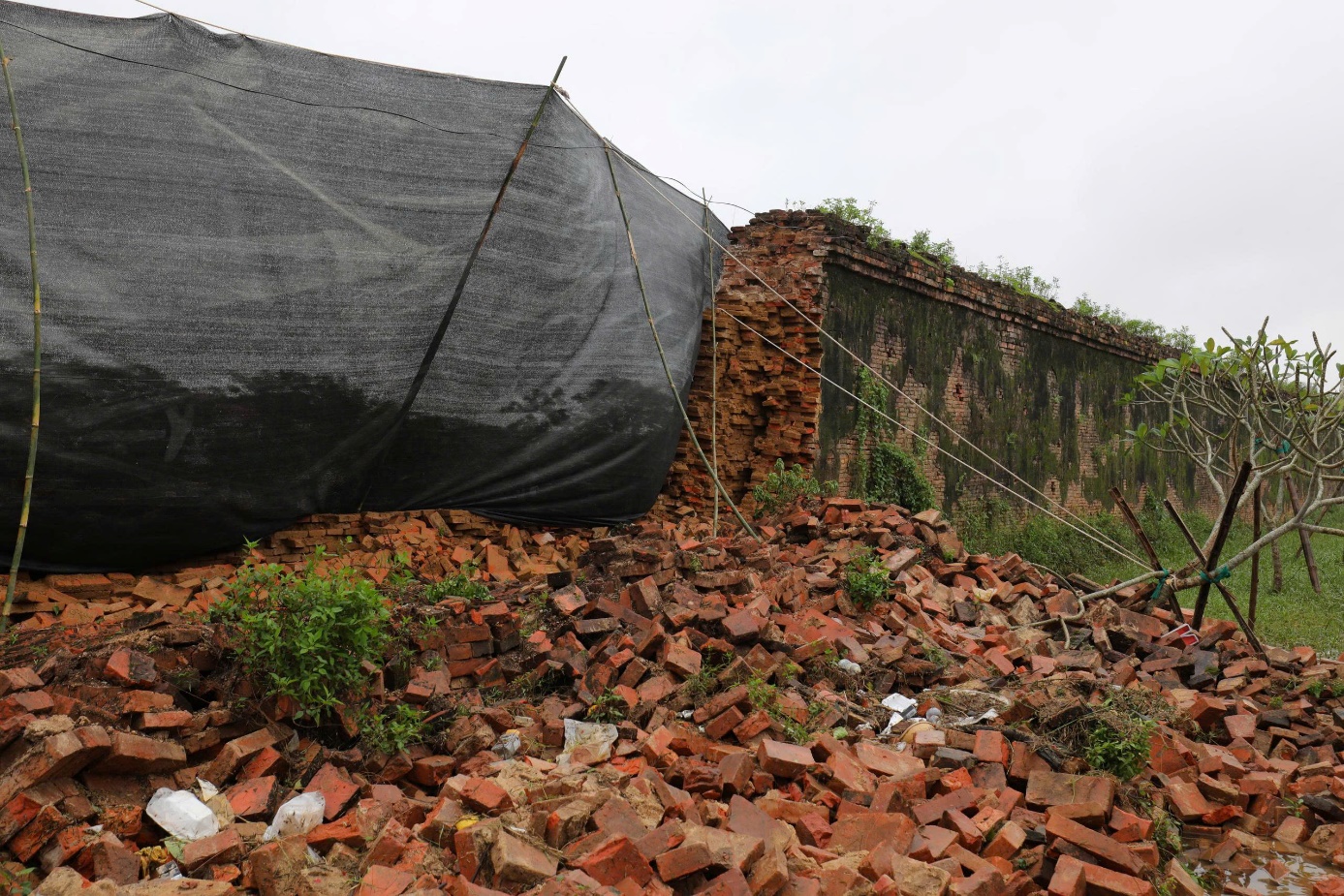 Mưa lũ kéo dài, đoạn tường Hoàng Thành Huế bất ngờ đổ sập - 3