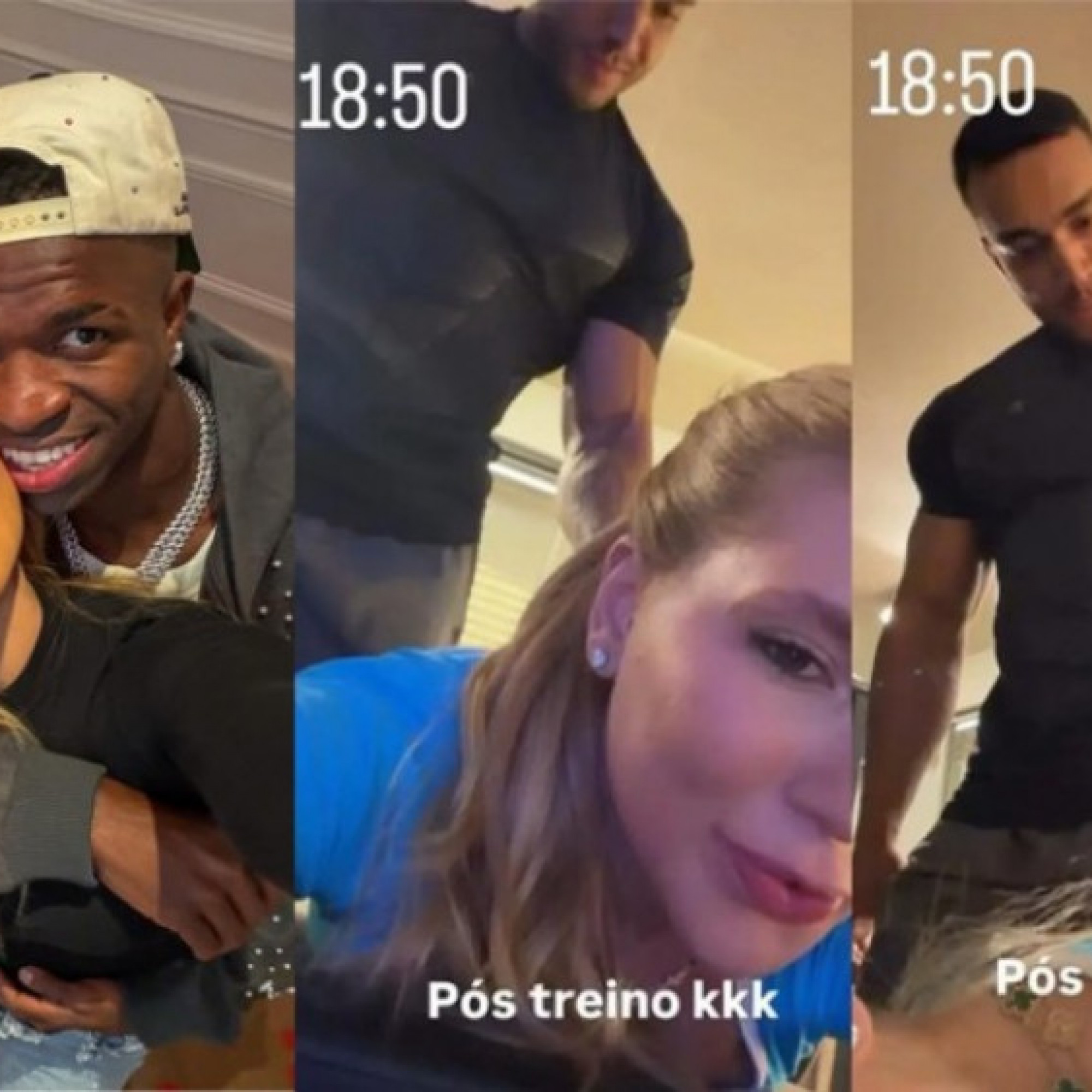  - Vinicius bị nghi nổi cơn ghen khi bạn gái lộ video thân mật với HLV massage
