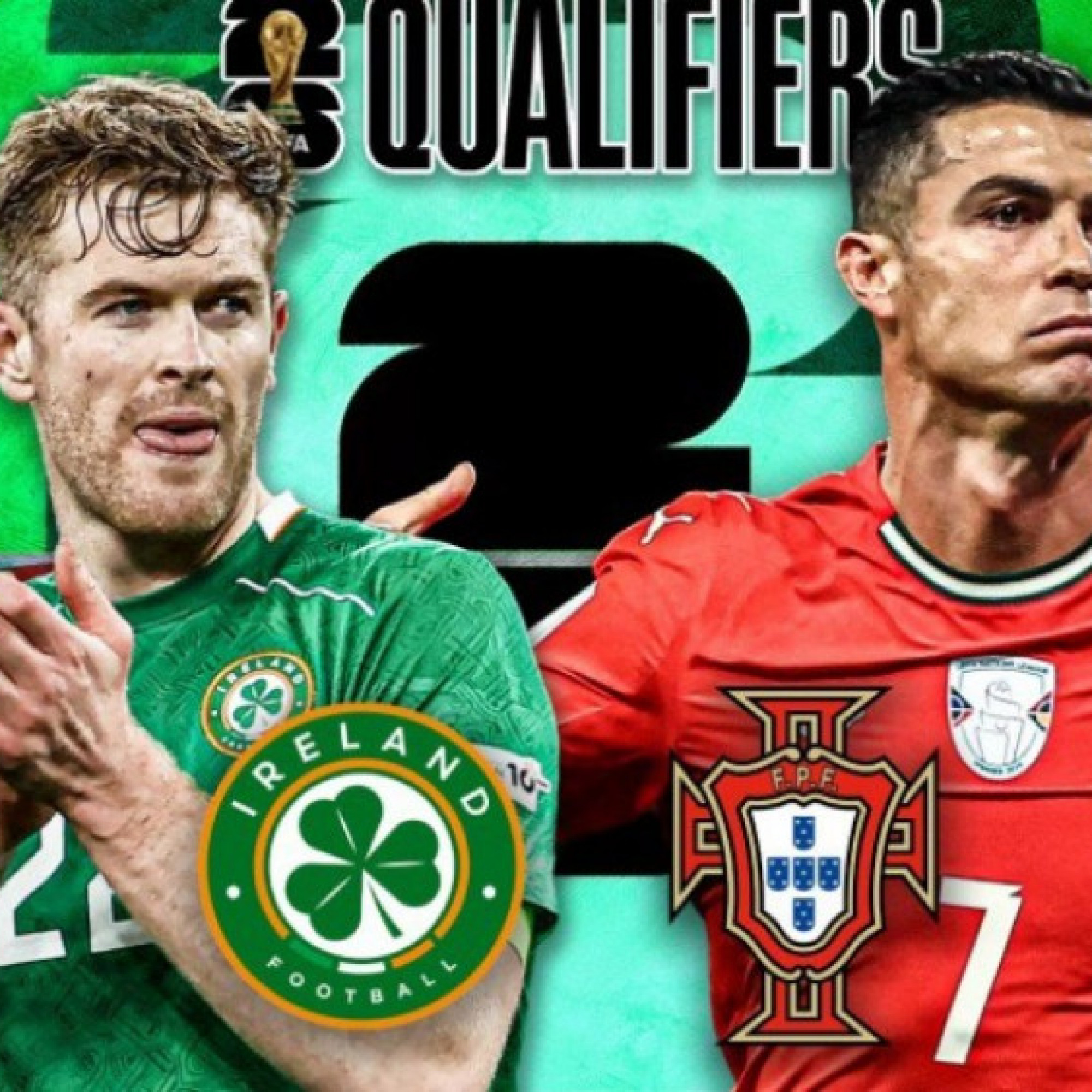  - Trực tiếp bóng đá CH Ireland - Bồ Đào Nha: Ronaldo có thể đá tới 50 tuổi (Vòng loại World Cup)