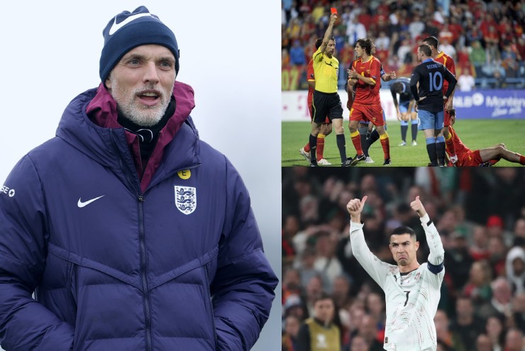 Tuchel cảnh báo dàn sao ĐT Anh vì lo học trò bị thẻ đỏ giống Ronaldo - Rooney - 1