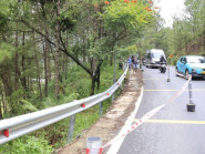 Lâm Đồng cấm xe tải trên 15 tấn lưu thông tại đèo Mimosa do sạt lở