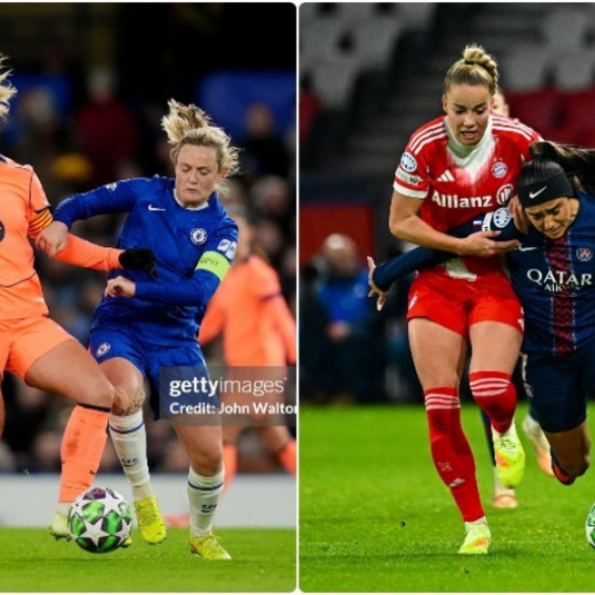  - Rực lửa cúp C1 nữ: Chelsea đại chiến Barcelona, Bayern ngược dòng trước PSG