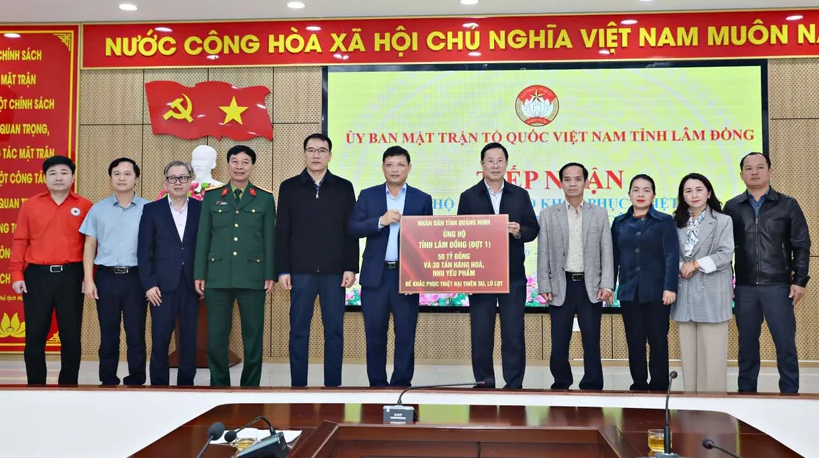 Quảng Ninh hỗ trợ Lâm Đồng 50 tỷ đồng khắc phục hậu quả mưa lũ - 1