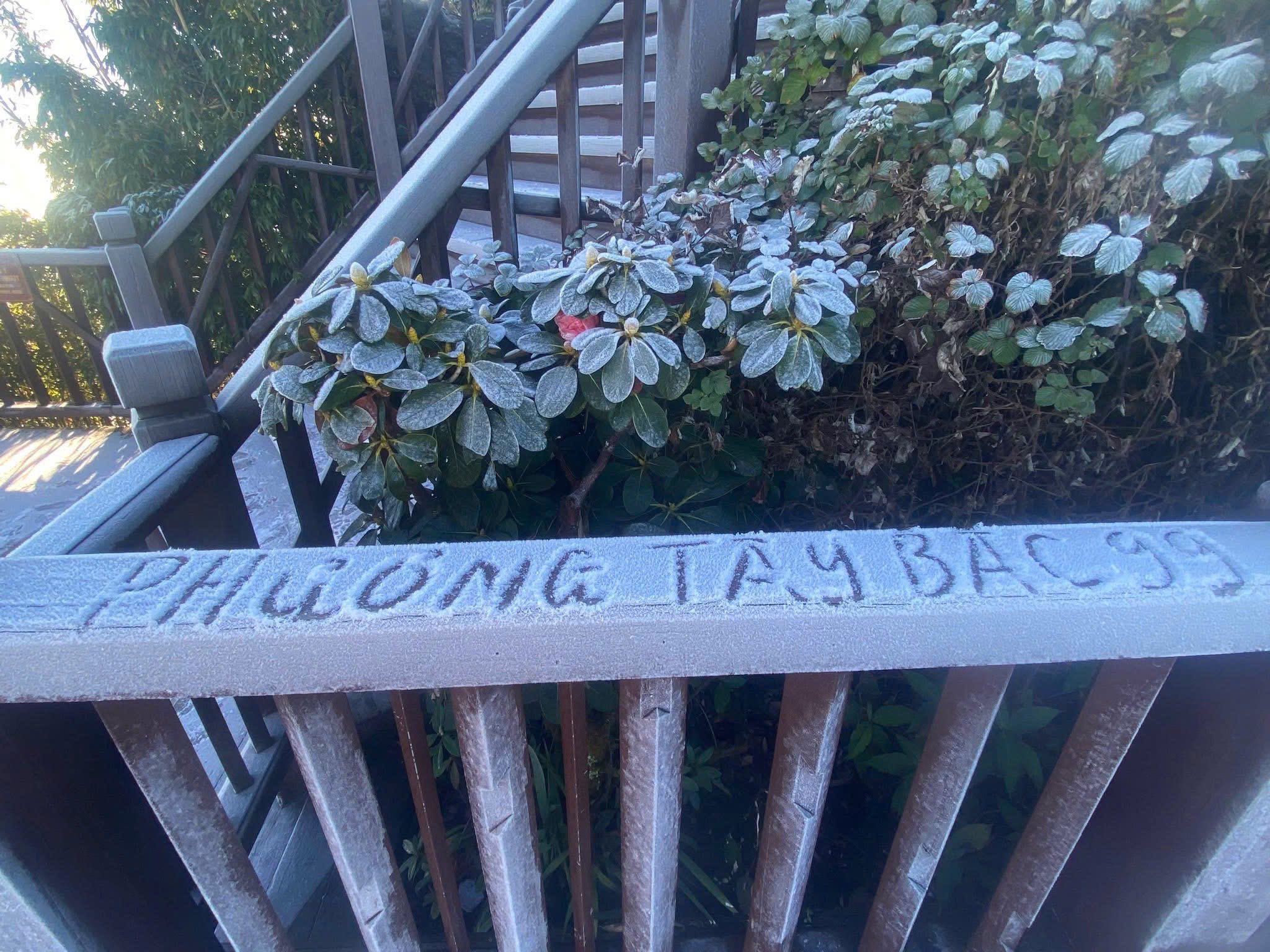 Băng tuyết nhẹ như bông, phủ quanh chóp tháp Fansipan - 1