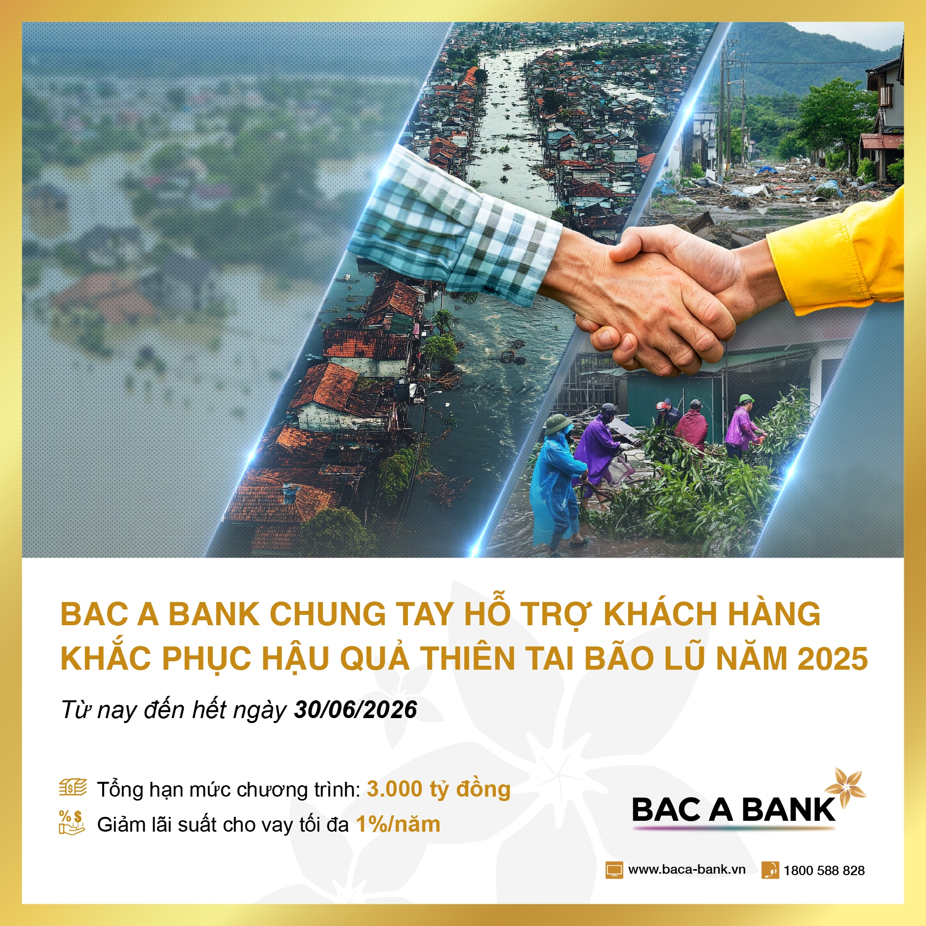 BAC A BANK chung tay hỗ trợ khách hàng khắc phục hậu quả bão lũ - 1