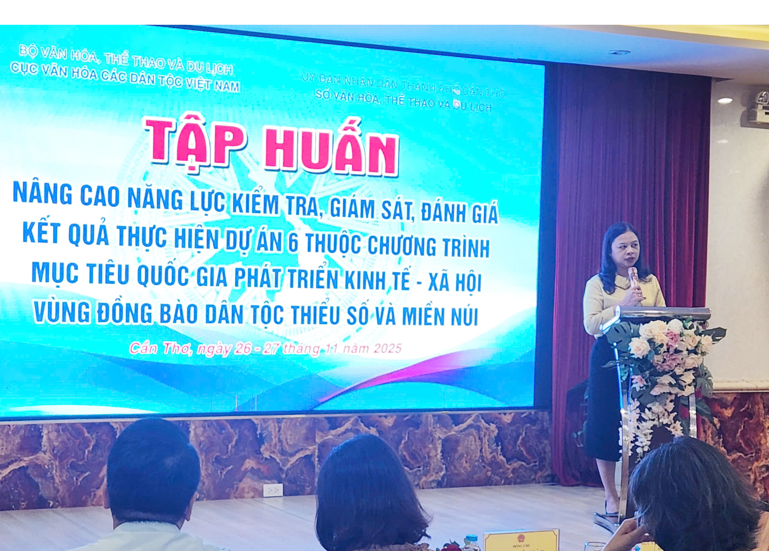 Tập huấn kiểm tra, giám sát công tác bảo tồn, phát huy văn hóa các dân tộc - 1