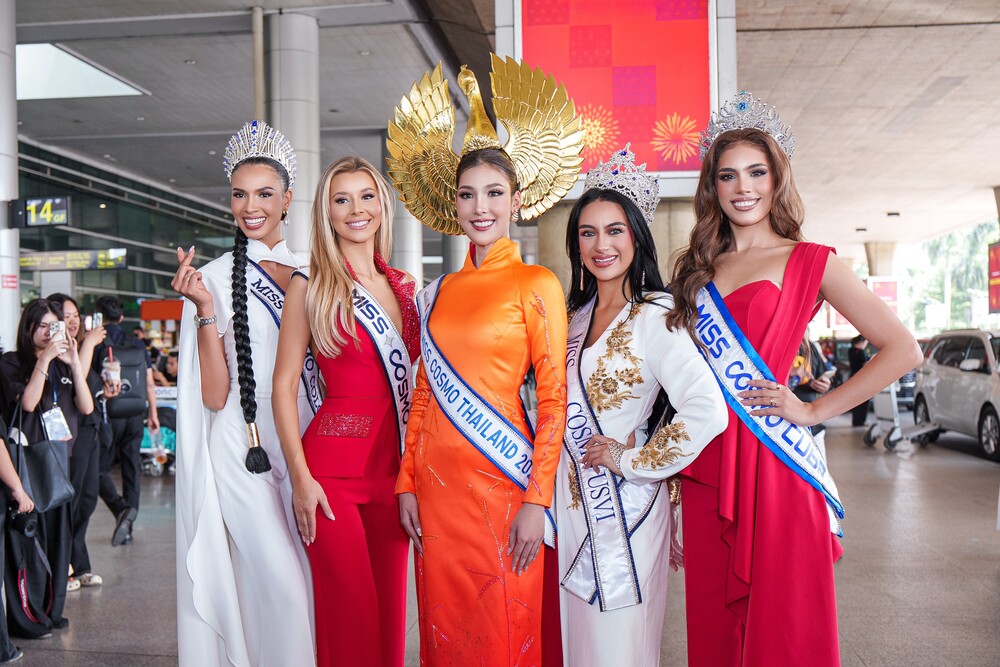 Dàn Hoa hậu quốc tế đổ bộ Việt Nam, sẵn sàng chinh phục vương miện Miss Cosmo 2025 - 5