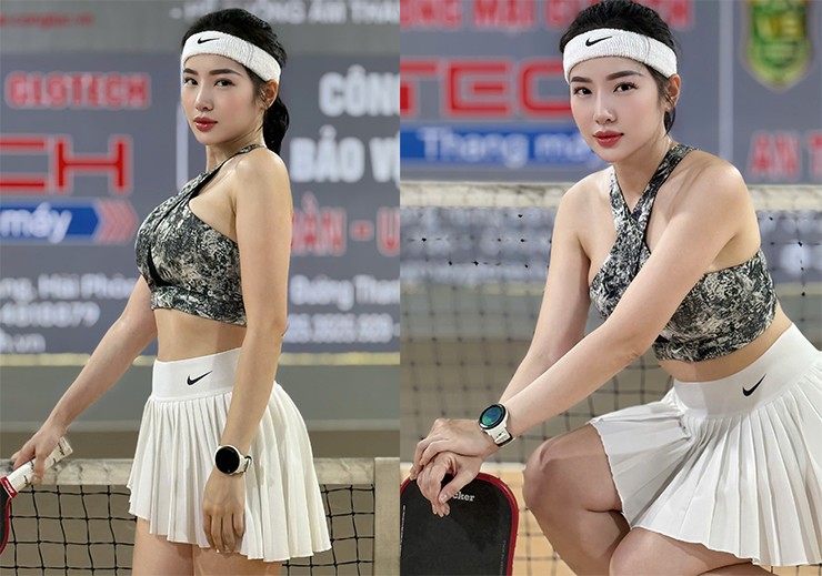 Người đẹp chơi pickleball lúc nửa đêm gây tranh cãi: Á hậu, hot girl y tá lên tiếng - 5