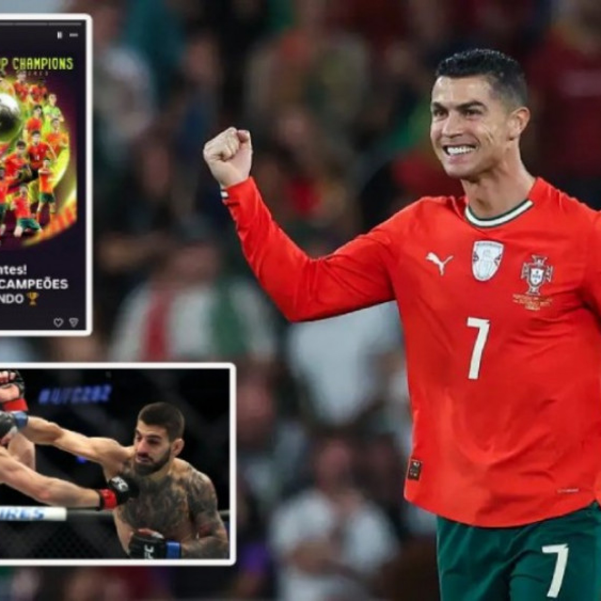  - Ronaldo bất ngờ lấn sân sang đấu võ MMA, gửi lời chúc mừng U17 Bồ Đào Nha