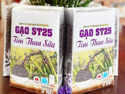 Mua sắm - Cần Thơ có gạo ST25 tím than sữa
