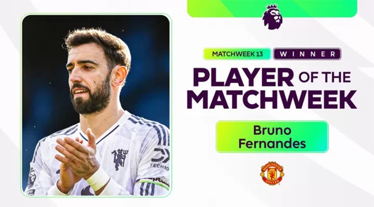 Tin mới nhất bóng đá sáng 3/11: Fernandes được bầu chọn hay nhất vòng 13 Ngoại hạng Anh - 1