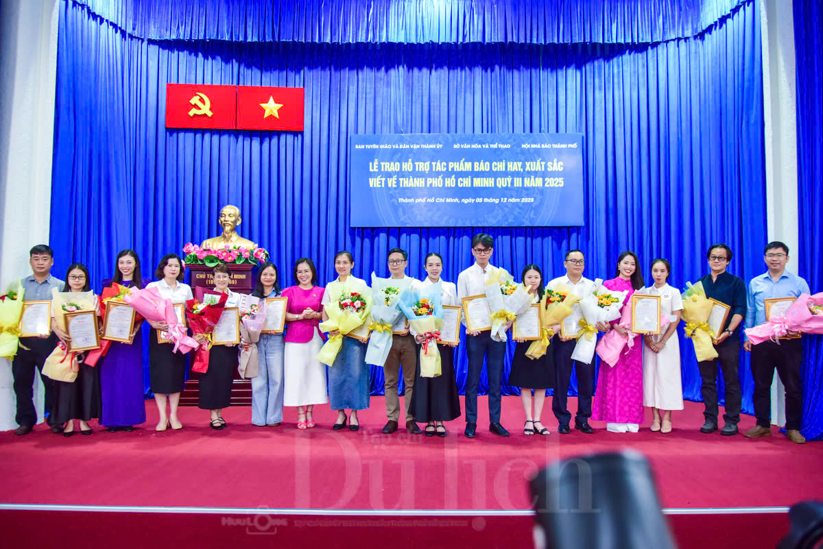 Tạp chí Du lịch TP.HCM có 6 tác phẩm báo chí xuất sắc Quý III năm 2025 - 2