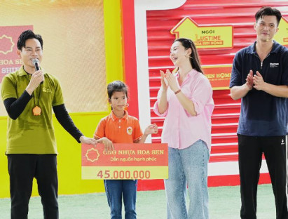  - Hơn 320 triệu đồng trao cho các em nhỏ trong tập 163 chương trình “Mái ấm gia đình Việt”