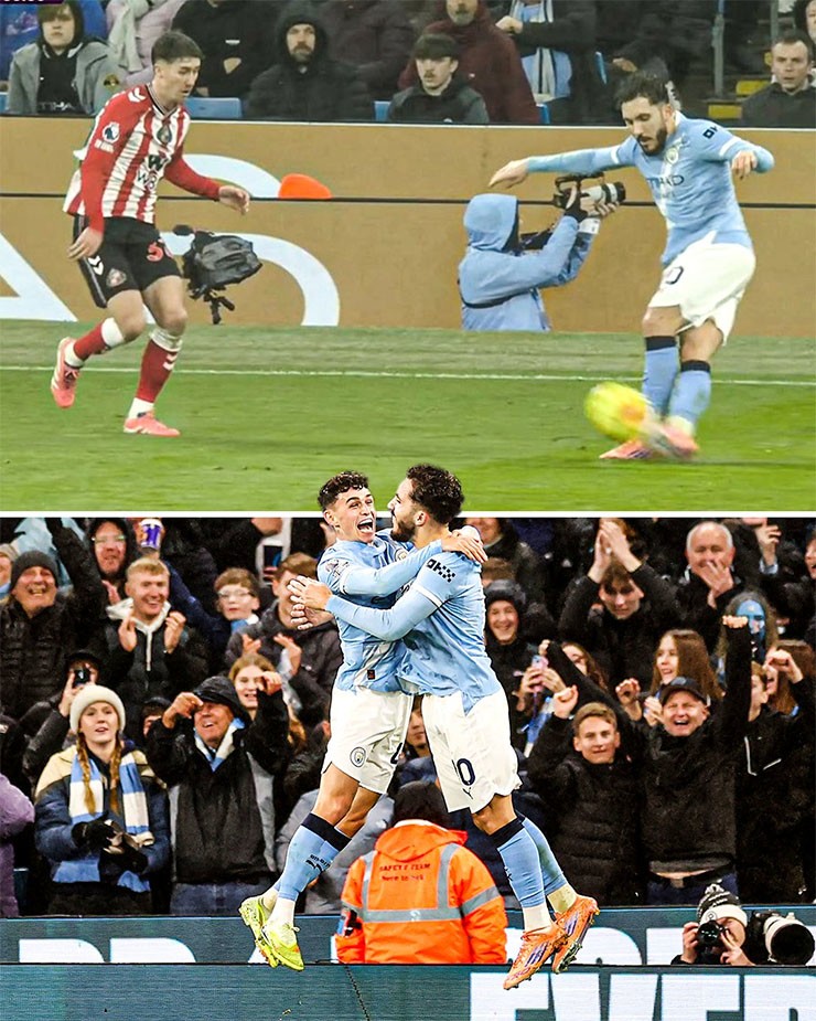 Sao Man City kiến tạo kiểu rabona, Pep nói "Messi còn chưa làm được" - 1