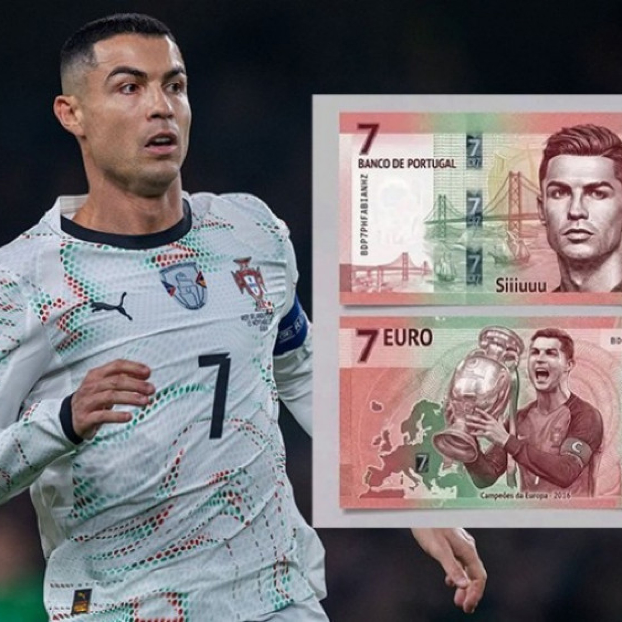  - Tờ tiền in hình Ronaldo gây bão mạng, Ngân hàng Bồ Đào Nha hành động khẩn