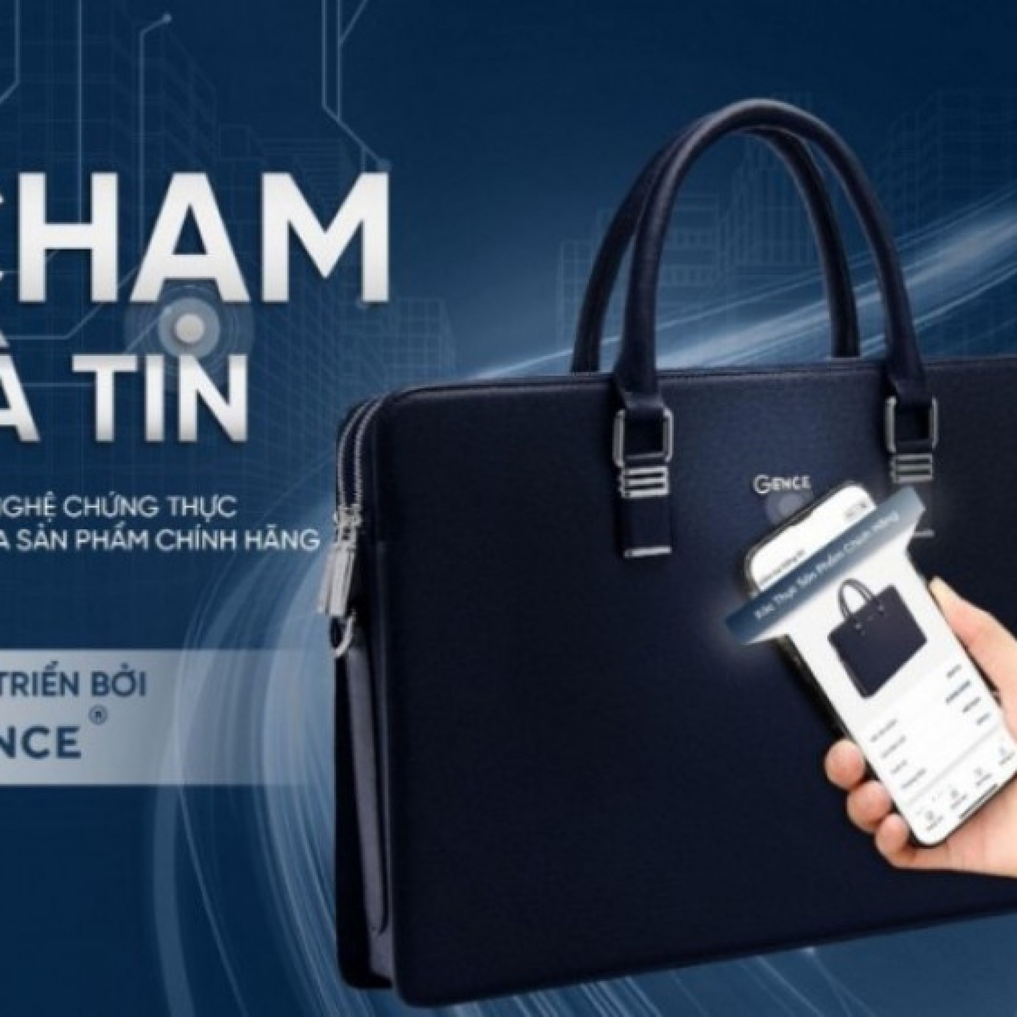GENCE nâng tầm trải nghiệm mua sắm túi da nam cao cấp với công nghệ NFC