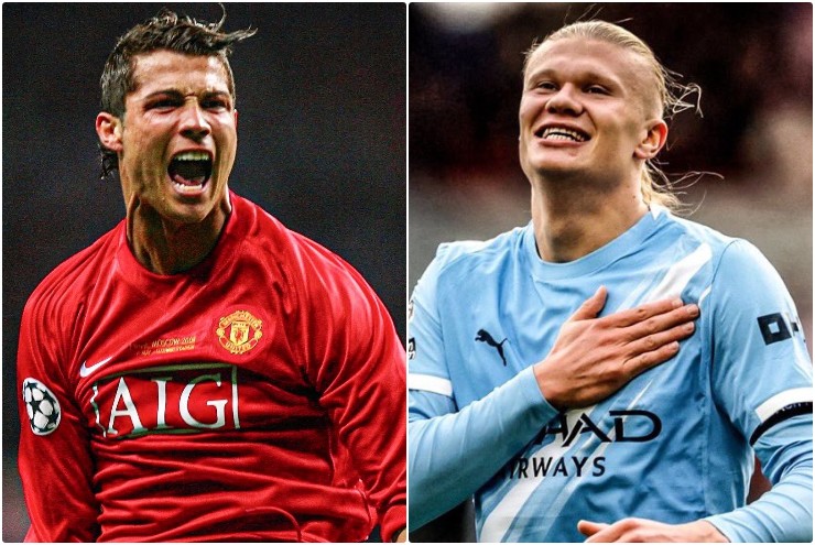 Haaland vượt thành tích ghi bàn của Ronaldo, đua "Giày vàng" khốc liệt cùng Kane & Mbappe - 1