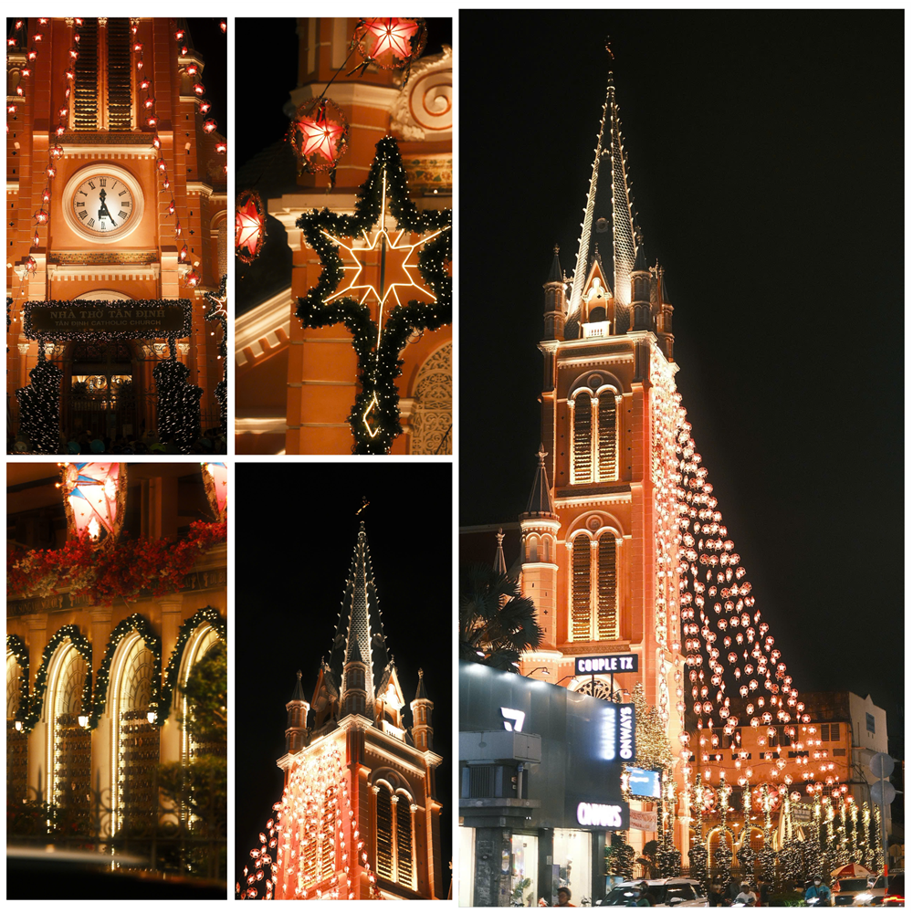 'nha tho mau hong' o tp.hcm trong sac den giang sinh - 8