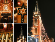 'Nhà thờ màu hồng' ở TP.HCM trong sắc đèn Giáng sinh