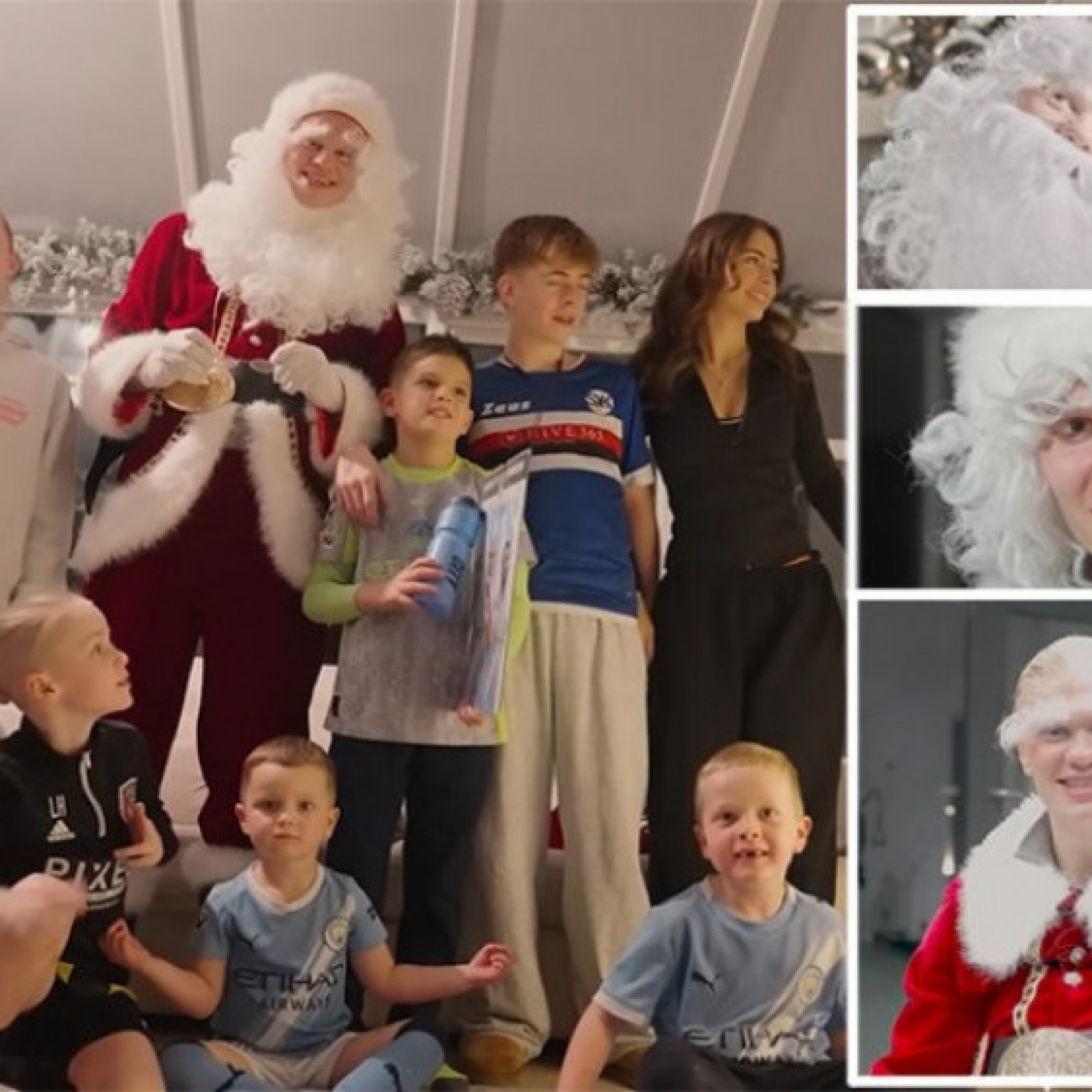  - Haaland hóa thân thành Ông già Noel, cải trang hoàn hảo vẫn bị "lật tẩy"