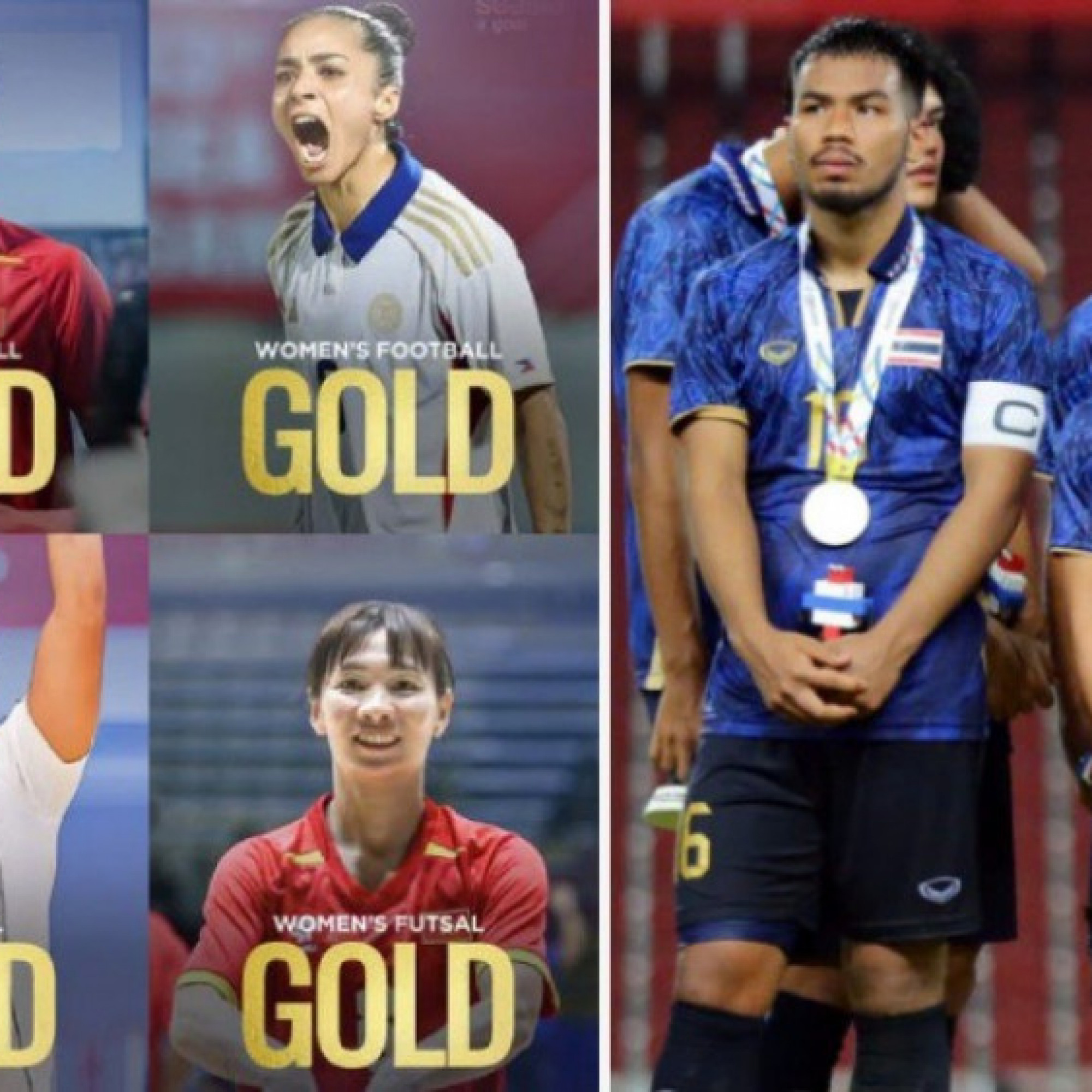  - Bóng đá Thái Lan cay đắng bị Việt Nam - Indonesia lấy HCV, dấu ấn sao Việt kiều ở SEA Games (Clip 1 phút)