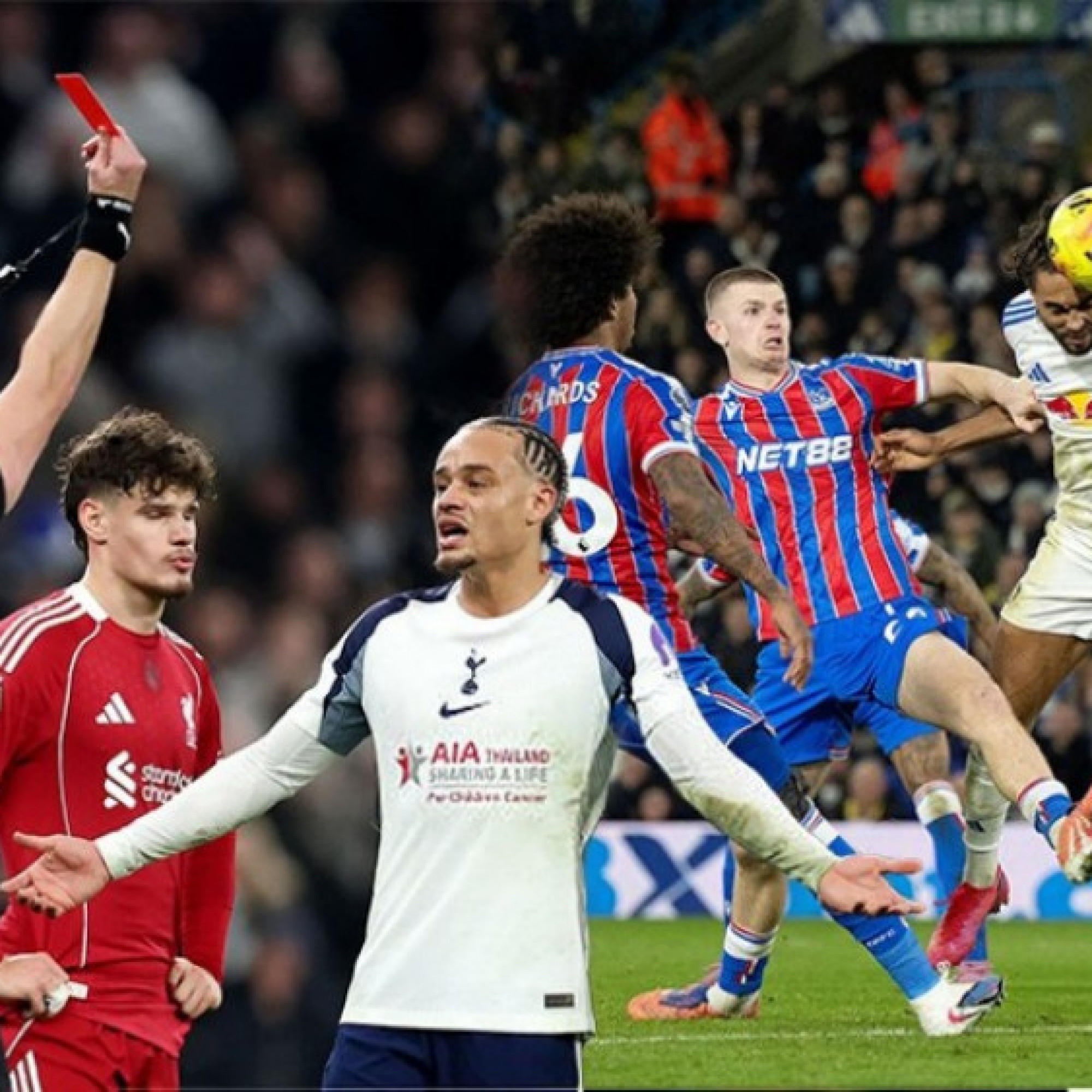  - "Gà trống" Tottenham hết gáy vì 2 thẻ đỏ, "Đại bàng" Palace bị bẻ cánh không thương tiếc