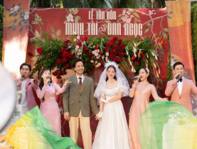  - Diễn viên Minh Tài chơi lớn, rước dâu bằng xuồng trong lễ tân hôn tại Bến Tre